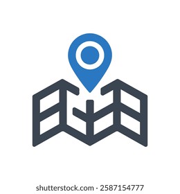 Map Marker Icon On White Background