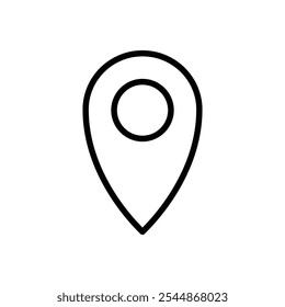Map marker icon Outline vector for web ui