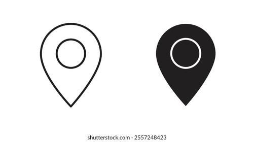 Map marker Icon set. vector illustration set