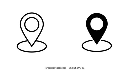 Map marker icons for app and websites.