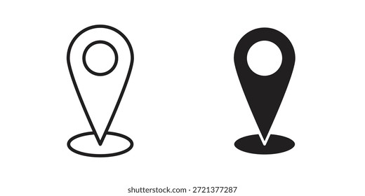 Map marker icons sign vectors. suitable for web, app, infographic, etc