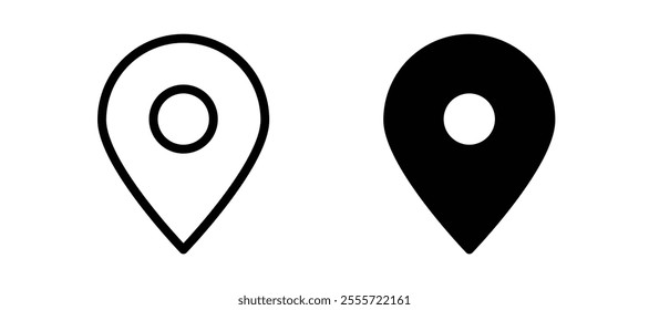 Map marker icons for web ui designs