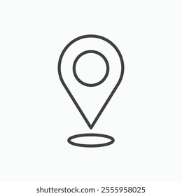 Map marker isolated icon. vector illustration.