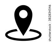 Map marker location flat vector icon for apps and websites