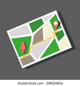 Map With Marker location and pin pointer