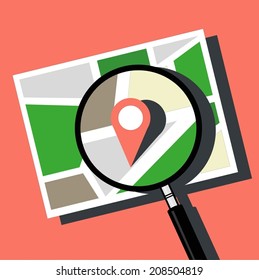 Map With Marker location and pin pointer