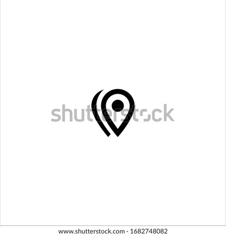 Map marker multiple outline icon illustration - Vector