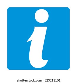 Map marker with symbol of information on vector background.