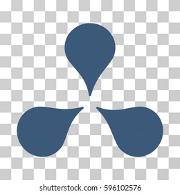 Map Markers icon. Vector illustration style is flat iconic symbol, blue color, transparent background. Designed for web and software interfaces.