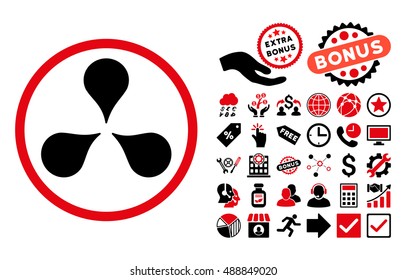 Map Markers pictograph with bonus design elements. Vector illustration style is flat iconic bicolor symbols, intensive red and black colors, white background.