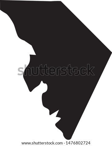 Map of Marlboro County in the state of South Carolina