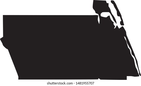 Map of Martin County in florida state