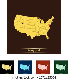 map of Maryland