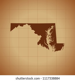 map of Maryland