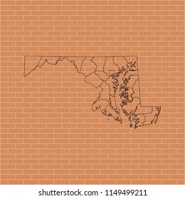 map of Maryland