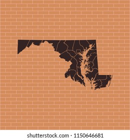 map of Maryland