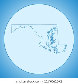 map of Maryland