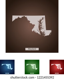 map of Maryland