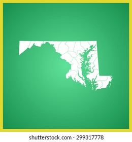 map of Maryland