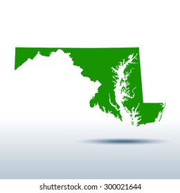 map of Maryland