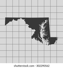 map of Maryland