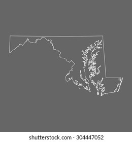 map of Maryland