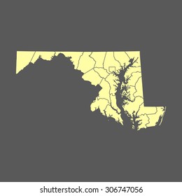 map of Maryland