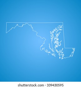 map of Maryland