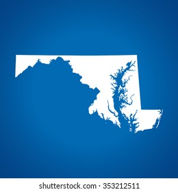 map of Maryland
