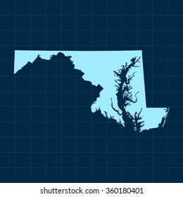 map of Maryland