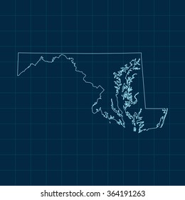 map of Maryland