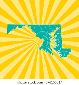 map of Maryland