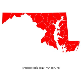 Map of Maryland