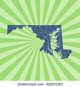 map of Maryland