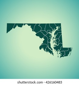 map of Maryland