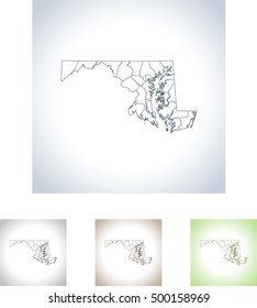 map of Maryland