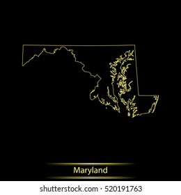 map of Maryland