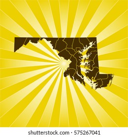 map of Maryland