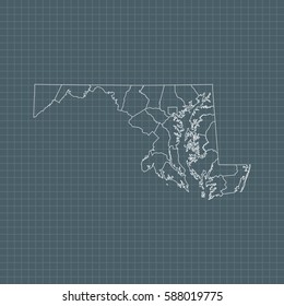 map of Maryland