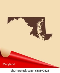 map of Maryland