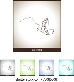 map of Maryland