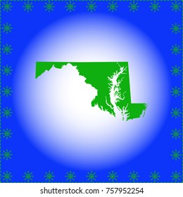 map of  Maryland 