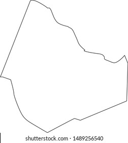 Map of Mason County in the state of Kentucky