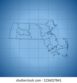 map of Massachusetts