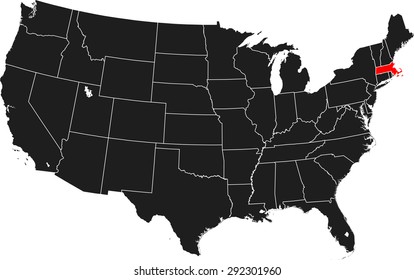 map of Massachusetts