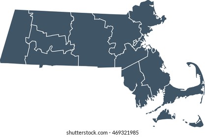 map of Massachusetts