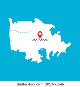 Map Mataram Lombok Island West Nusa Stock Vector Royalty Free   Map Mataram Lombok Island West 260nw 2013995546 