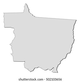 Map - Mato Grosso (Brazil)