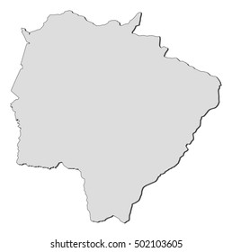 Map - Mato Grosso do Sul (Brazil)