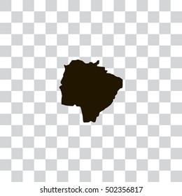 Map of Mato Grosso Do Sul Vector Illustration